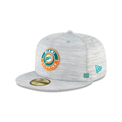 Sapca New Era Miami Dolphins NFL NFL Fall Sideline Historic 59FIFTY Fitted - Gri